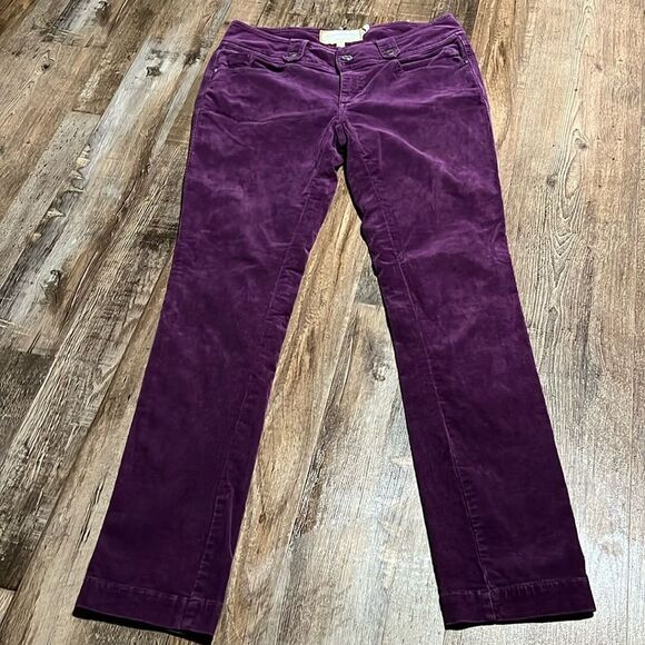 Aventura — organic cotton fabric  purple jeans size 6 - Picture 2 of 15